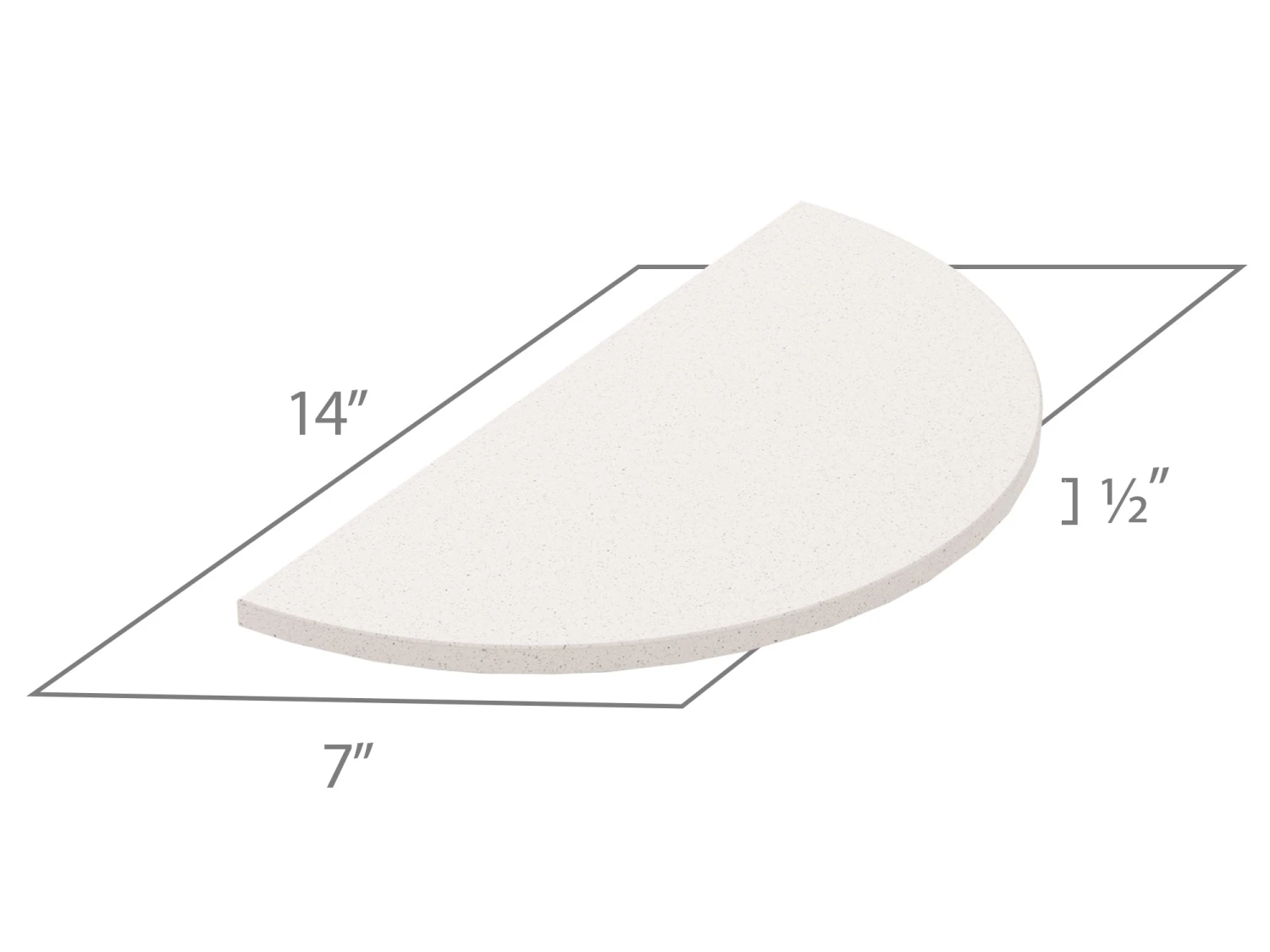 NewAge Products Outdoor Kitchen 7 In. Half Moon Heat Diffuser 3 NewAge Products Outdoor Kitchen 7 In. Half Moon Heat Diffuser