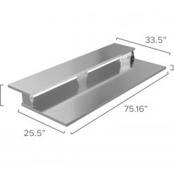 NewAge Products Signature Series Outdoor Kitchen Bar Shelf Countertop 2 Side Extended