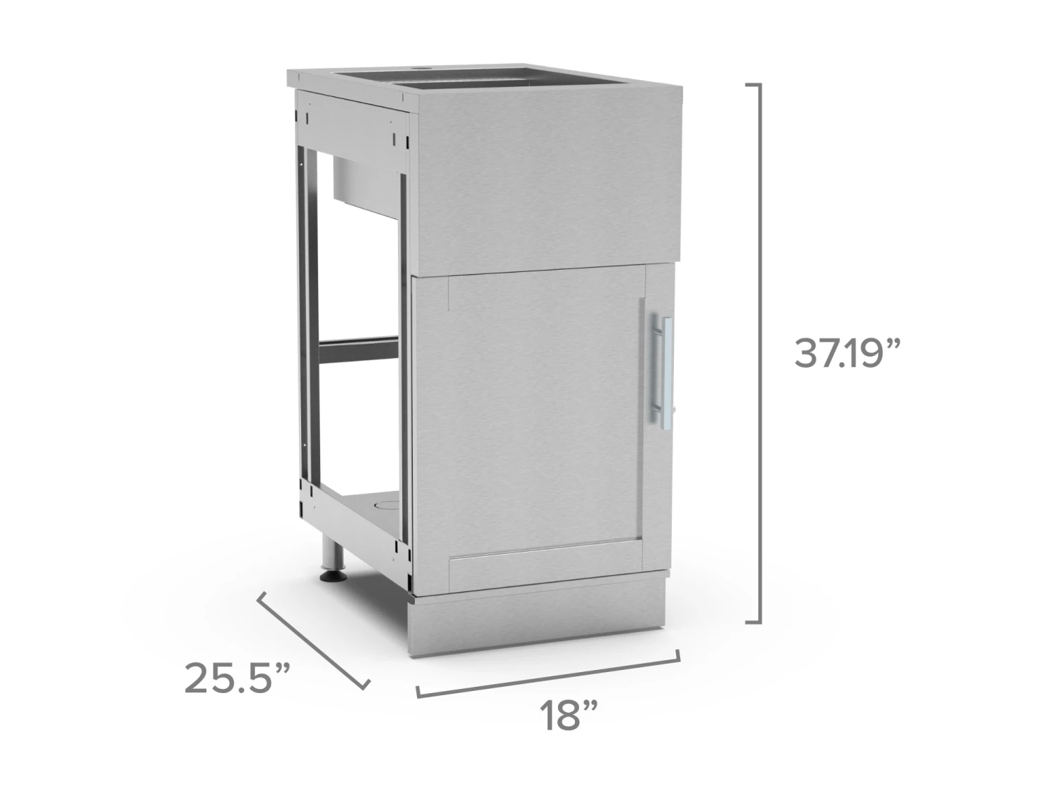 NewAge Products Signature Series Outdoor Kitchen 18 In. Bar Sink Cabinet 2 NewAge Products Signature Series Outdoor Kitchen 18 In. Bar Sink Cabinet