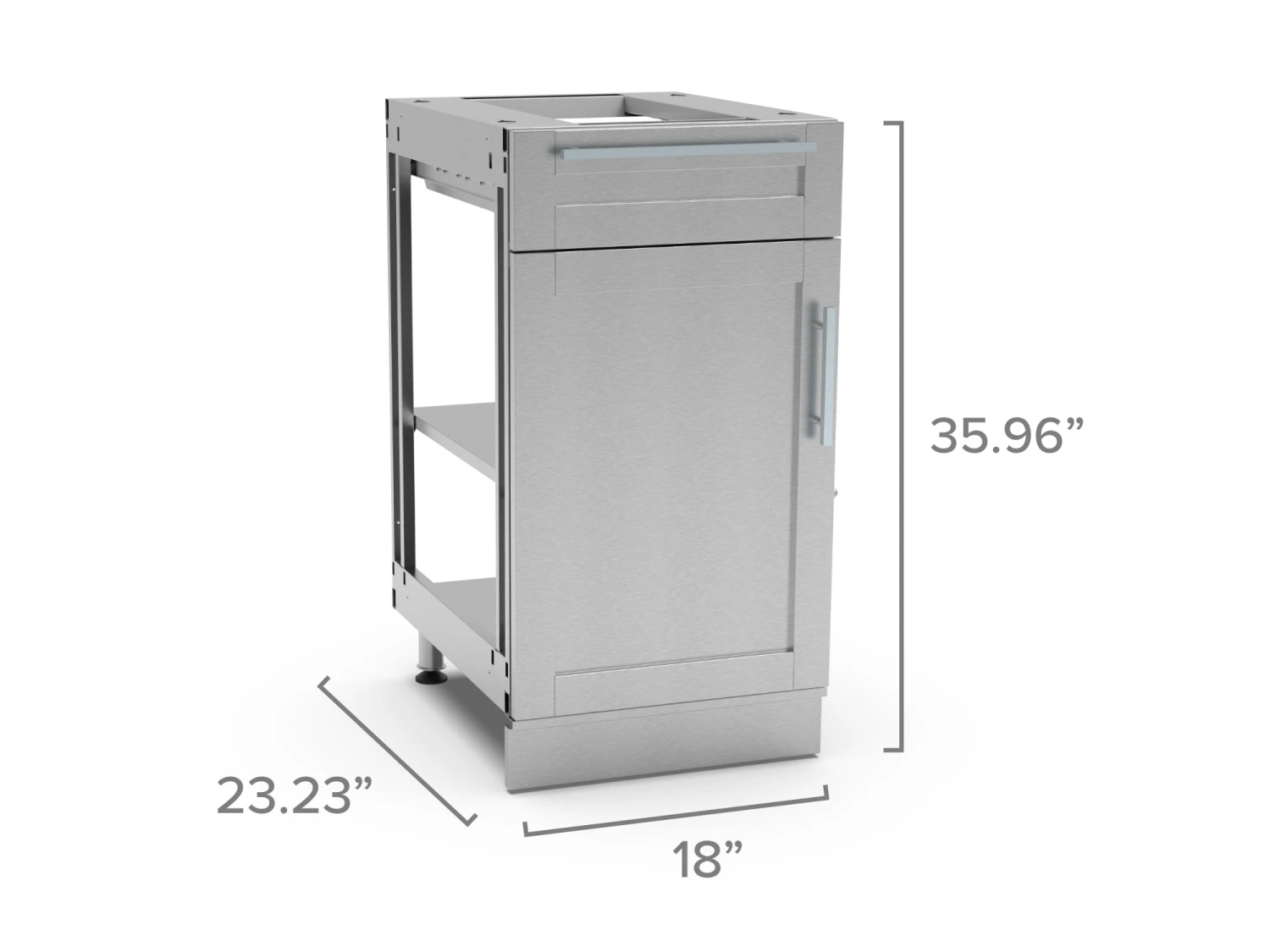 NewAge Products Signature Series Outdoor Kitchen 18 In. 1 Drawer 1 Door Cabinet 2 NewAge Products Signature Series Outdoor Kitchen 18 In. 1 Drawer 1 Door Cabinet