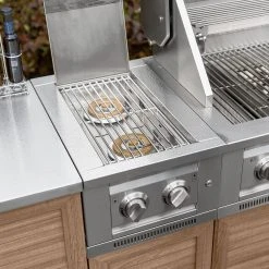 NewAge Products Outdoor Kitchen Aluminum Platinum Dual Side Burner 33 NewAge Products Outdoor Kitchen Aluminum Platinum Dual Side Burner