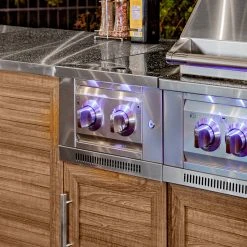 NewAge Products Outdoor Kitchen Aluminum Platinum Dual Side Burner 34 NewAge Products Outdoor Kitchen Aluminum Platinum Dual Side Burner