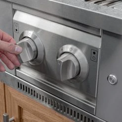 NewAge Products Outdoor Kitchen Aluminum Platinum Dual Side Burner 51 NewAge Products Outdoor Kitchen Aluminum Platinum Dual Side Burner