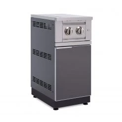 NewAge Products Outdoor Kitchen Dual Side Burner Cabinet In Aluminum With Cover