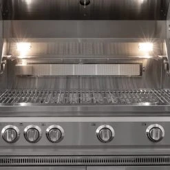 NewAge Products Kamado Outdoor Kitchen Stainless Steel Platinum Grill - 33 Inch