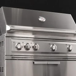 NewAge Products Kamado Outdoor Kitchen Stainless Steel Platinum Grill - 33 Inch