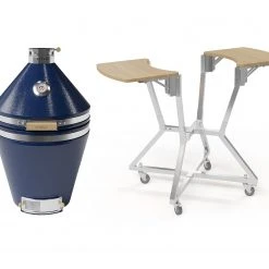 NewAge Products Outdoor Kitchen Platinum Kamado Bundle (Pro 22 In. Cart, 22 In. Kamado Grill)