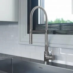 NewAge Products Shop Kitchen Sets 36 In. Farmhouse Sink With Flex Pull Down Faucet