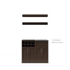 NewAge Products Home Wet Bar 5 Piece Cabinet Set - 21 Inch