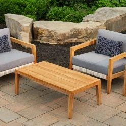 NewAge Products Lakeside 4 Seater Chat Set With Coffee Table And Side Table