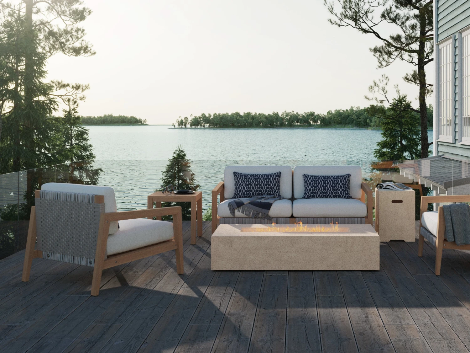 NewAge Products Sofas & Sectionals Lakeside 4 Seater Chat Set 3 NewAge Products Sofas & Sectionals Lakeside 4 Seater Chat Set