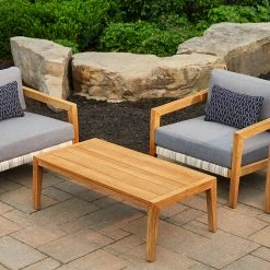 NewAge Products Patio Furniture Lakeside 6 Seater Chat Set With Coffee Table And Side Table
