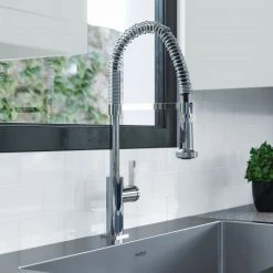 NewAge Products 36 In. Standard Sink With Coiled Pull Down Faucet