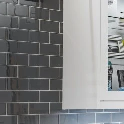 NewAge Products Kitchen Backsplash DARK GLASS Subway Tile Backsplash (11 Sq.ft. / Box)