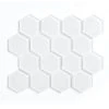 NewAge Products Glass Hexagon Tile (2 X 11-Pack) Kitchen Backsplash
