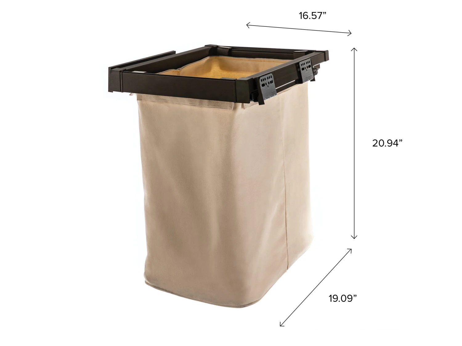 NewAge Products Laundry Room Cabinets Pull Out Hamper Basket 4 NewAge Products Laundry Room Cabinets Pull Out Hamper Basket