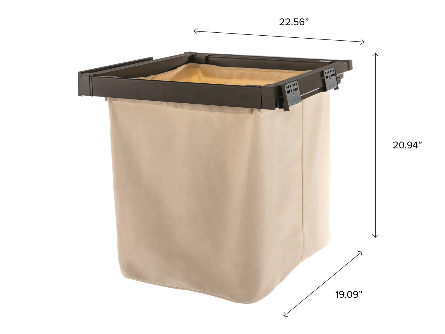 NewAge Products Laundry Room Cabinets Pull Out Hamper Basket 8 NewAge Products Laundry Room Cabinets Pull Out Hamper Basket