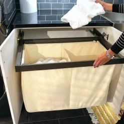 NewAge Products Laundry Room Cabinets Pull Out Hamper Basket 17 NewAge Products Laundry Room Cabinets Pull Out Hamper Basket