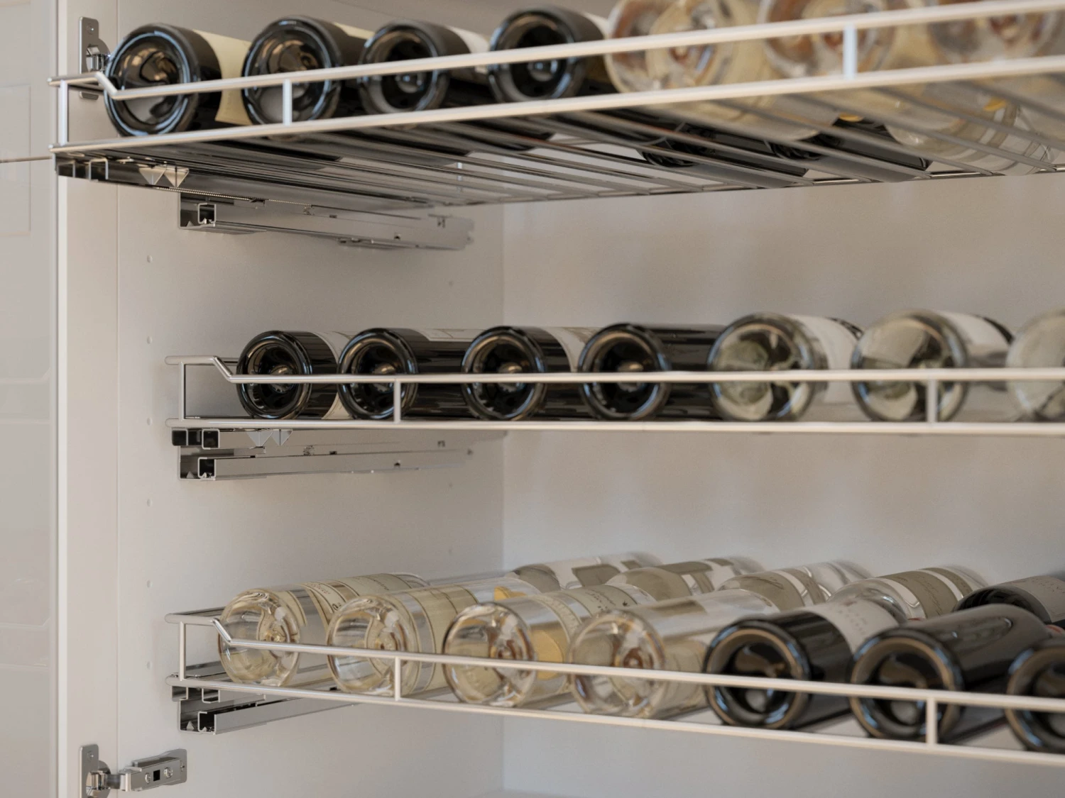 NewAge Products Cabinet Pull Out Bottle Rack 5 NewAge Products Cabinet Pull Out Bottle Rack