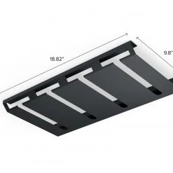 NewAge Products Under Cabinet Hanging Stemware Rack Home Bar Cabinets