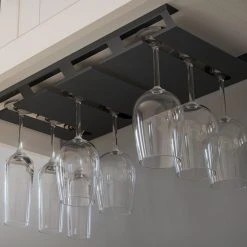 NewAge Products Under Cabinet Hanging Stemware Rack Home Bar Cabinets 7 NewAge Products Under Cabinet Hanging Stemware Rack Home Bar Cabinets