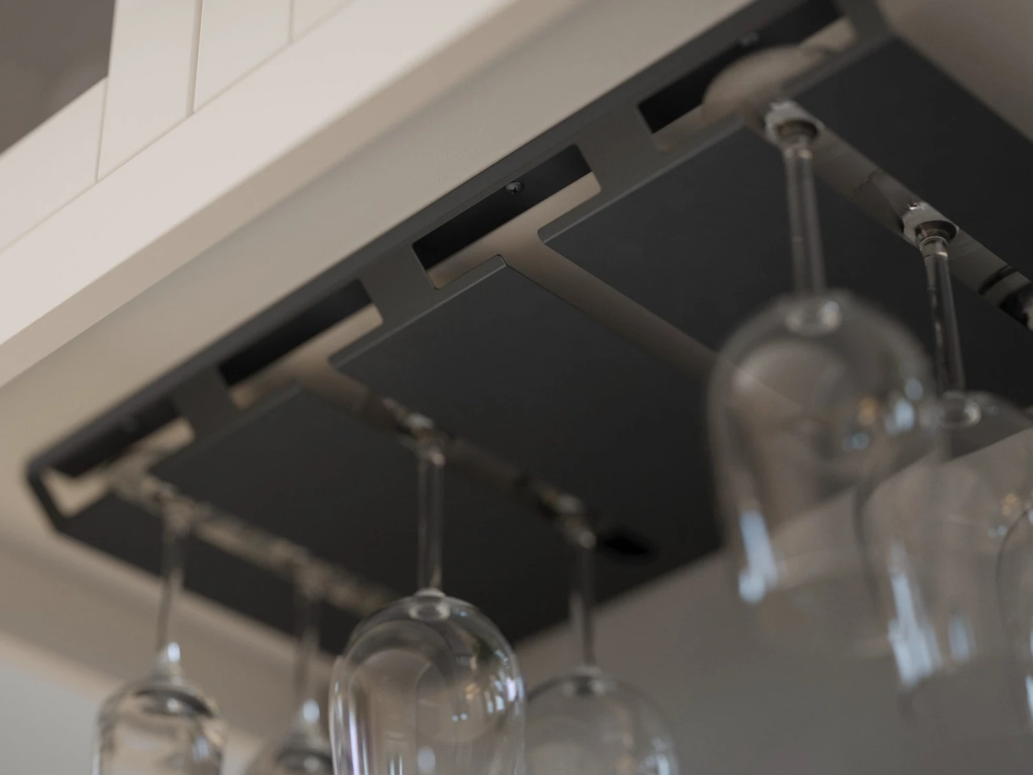 NewAge Products Under Cabinet Hanging Stemware Rack Home Bar Cabinets 4 NewAge Products Under Cabinet Hanging Stemware Rack Home Bar Cabinets