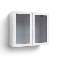 NewAge Products Pantry Cabinets Home Two Glass Door Wall Cabinet 40 NewAge Products Pantry Cabinets Home Two Glass Door Wall Cabinet