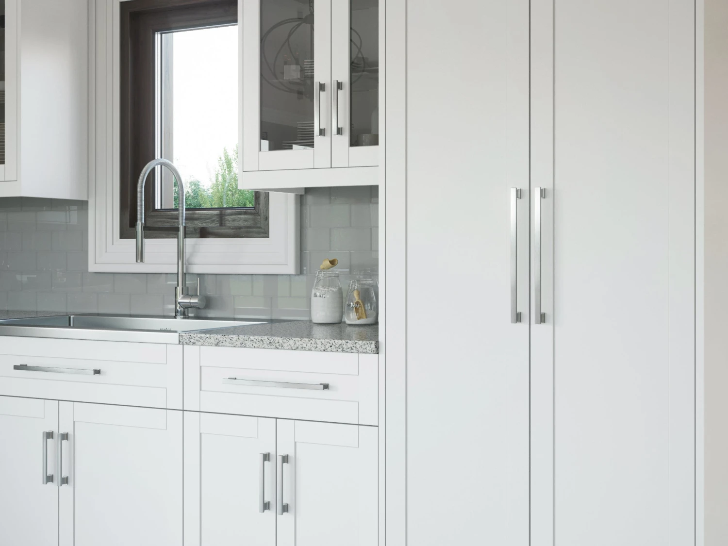 NewAge Products Home Two Door Pantry Cabinet-30 In. 6 NewAge Products Home Two Door Pantry Cabinet-30 In.