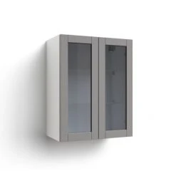 NewAge Products Pantry Cabinets Home Two Glass Door Wall Cabinet 48 NewAge Products Pantry Cabinets Home Two Glass Door Wall Cabinet