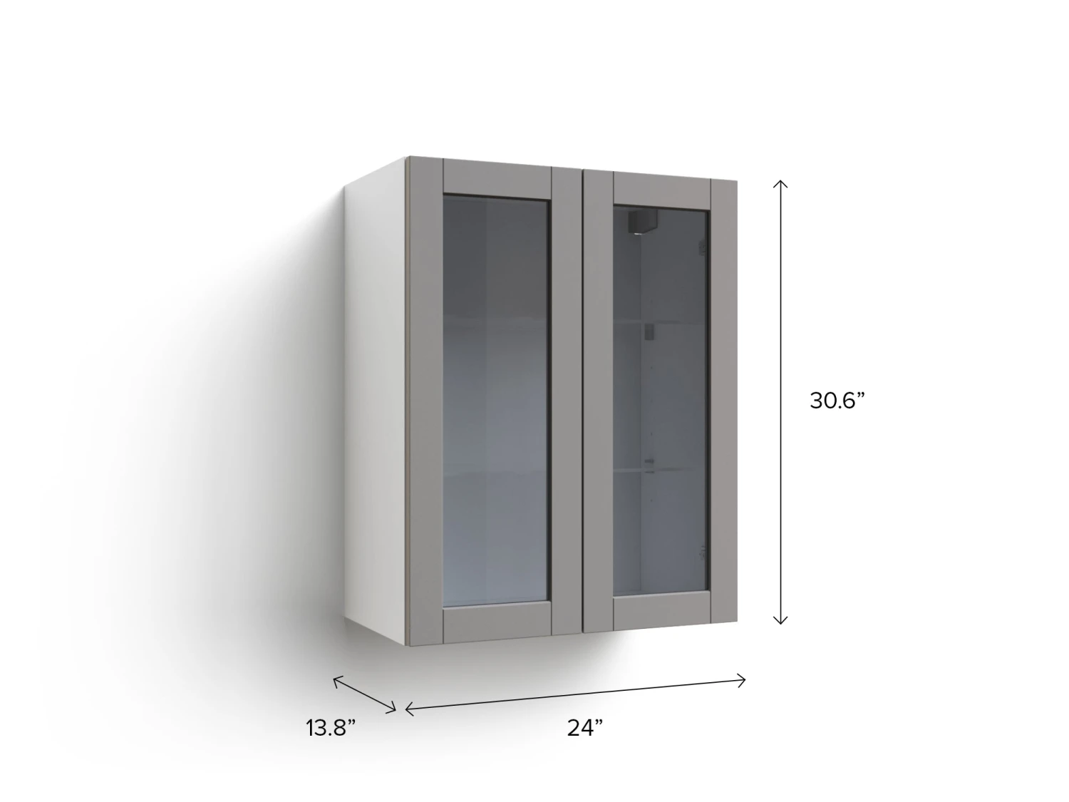 NewAge Products Pantry Cabinets Home Two Glass Door Wall Cabinet 24 NewAge Products Pantry Cabinets Home Two Glass Door Wall Cabinet