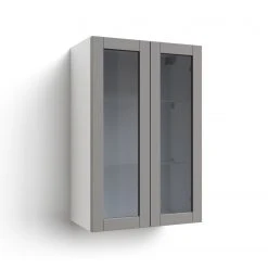 NewAge Products Home Extended Two Glass Door Wall Cabinet