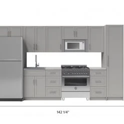 NewAge Products Home Kitchen 13 Piece Cabinet Set With Pantry Cabinet And Sink 51 NewAge Products Home Kitchen 13 Piece Cabinet Set With Pantry Cabinet And Sink