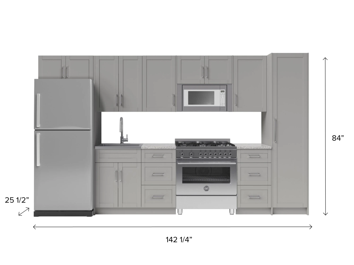 NewAge Products Home Kitchen 13 Piece Cabinet Set With Pantry Cabinet And Sink 26 NewAge Products Home Kitchen 13 Piece Cabinet Set With Pantry Cabinet And Sink