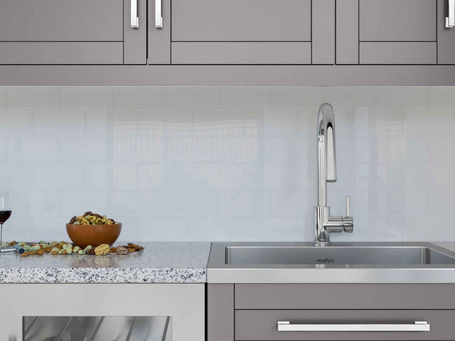 NewAge Products Home Kitchen 13 Piece Cabinet Set With Pantry Cabinet And Sink 21 NewAge Products Home Kitchen 13 Piece Cabinet Set With Pantry Cabinet And Sink