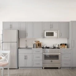 NewAge Products Home Kitchen 13 Piece Cabinet Set With Pantry Cabinet And Sink 40 NewAge Products Home Kitchen 13 Piece Cabinet Set With Pantry Cabinet And Sink