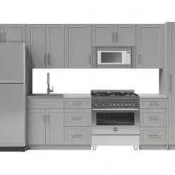 NewAge Products Home Kitchen 13 Piece Cabinet Set With Pantry Cabinet And Sink 39 NewAge Products Home Kitchen 13 Piece Cabinet Set With Pantry Cabinet And Sink