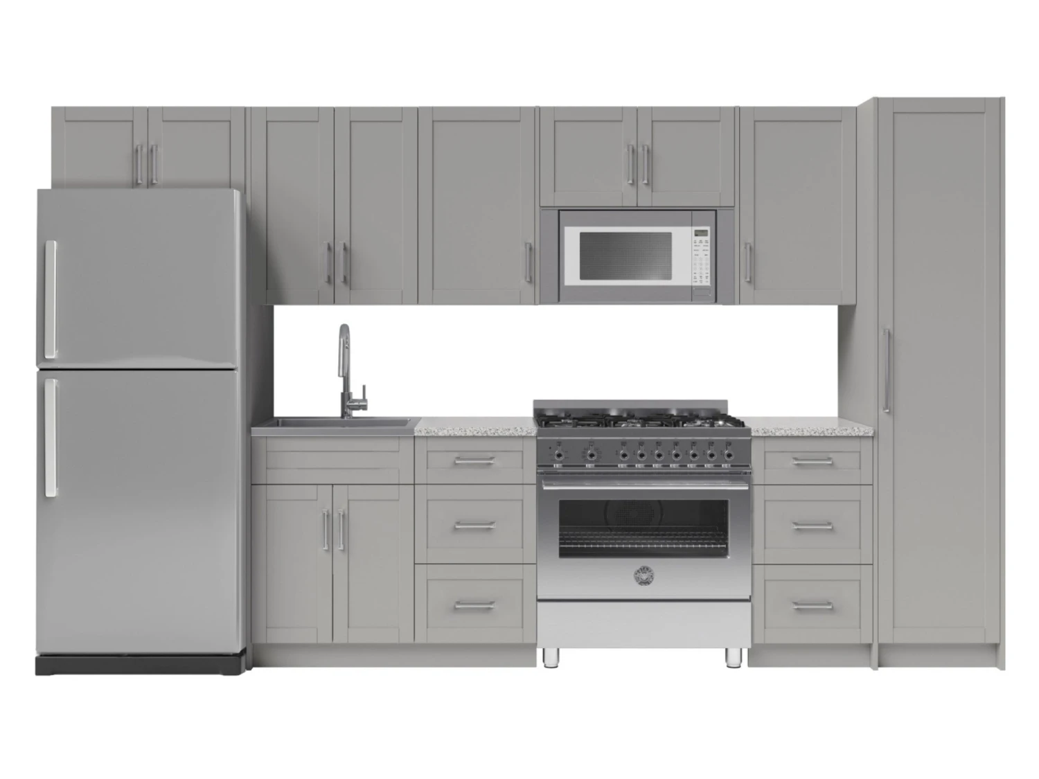 NewAge Products Home Kitchen 13 Piece Cabinet Set With Pantry Cabinet And Sink 14 NewAge Products Home Kitchen 13 Piece Cabinet Set With Pantry Cabinet And Sink