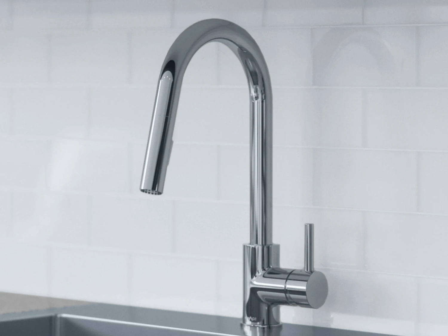 NewAge Products Shop Kitchen Sets 19 In. Overmount Single Bowl Stainless Steel Sink With Classic Pull Down Faucet 12 NewAge Products Shop Kitchen Sets 19 In. Overmount Single Bowl Stainless Steel Sink With Classic Pull Down Faucet