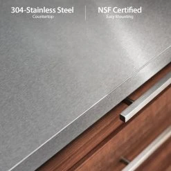 NewAge Products Outdoor Kitchen Stainless Steel 3 Piece Cabinet Set