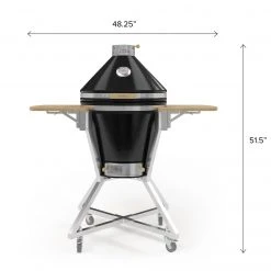 NewAge Products Outdoor Kitchen Platinum Kamado Bundle (Pro 22 In. Cart, 22 In. Kamado Grill)