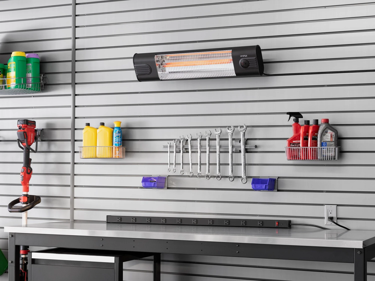 NewAge Products 1500w Infrared Heater With Slatwall Bracket 7 NewAge Products 1500w Infrared Heater With Slatwall Bracket