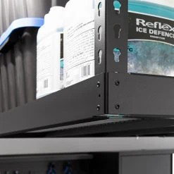 NewAge Products VersaRac Pro 4 Ft. X 8 Ft. Height-Adjustable Overhead Rack In Black Garage Storage