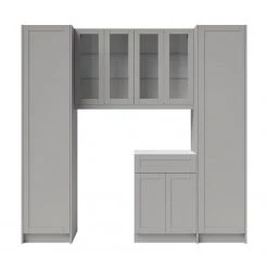 NewAge Products Home Bar Cabinets Home Bar 5 Piece Cabinet Set With Glass Door And Pantry Cabinet -24 Inch 49 NewAge Products Home Bar Cabinets Home Bar 5 Piece Cabinet Set With Glass Door And Pantry Cabinet -24 Inch