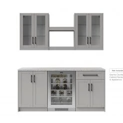 NewAge Products Home Bar 6 Piece Cabinet Set With Glass Door And Shelves - 24 Inch Home Bar Cabinets 51 NewAge Products Home Bar 6 Piece Cabinet Set With Glass Door And Shelves - 24 Inch Home Bar Cabinets