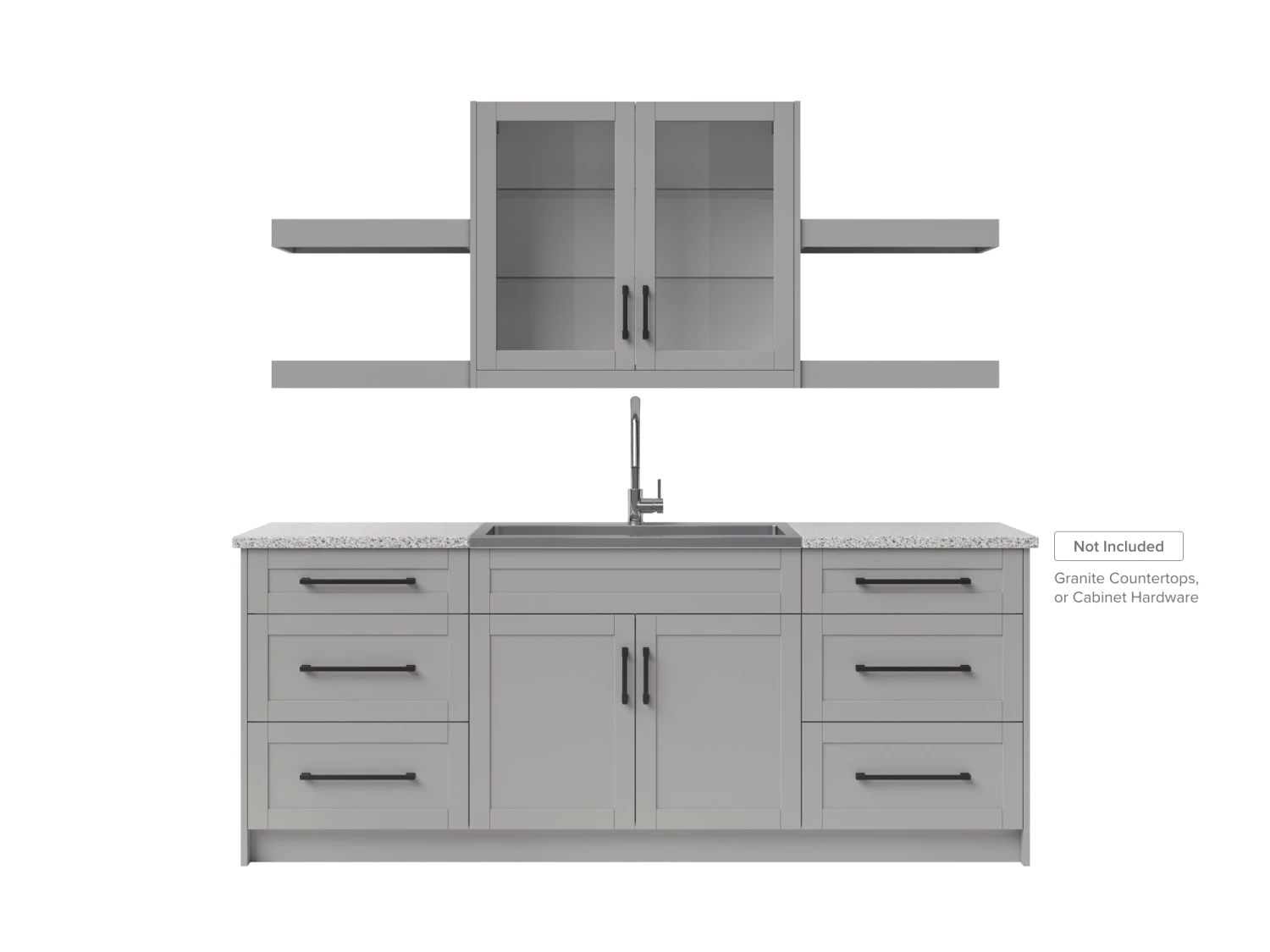 NewAge Products Home Wet Bar 10 Piece Cabinet Set With Drawers, Shelves, 36 In. Sink And Faucet - 24 Inch Home Bar Cabinets 19 NewAge Products Home Wet Bar 10 Piece Cabinet Set With Drawers, Shelves, 36 In. Sink And Faucet - 24 Inch Home Bar Cabinets