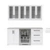 NewAge Products Home Bar Cabinets Home Bar 5 Piece Cabinet Set With Drawer Cabinet - 24 Inch