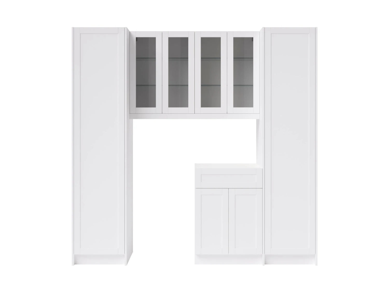 NewAge Products Home Bar Cabinets Home Bar 5 Piece Cabinet Set With Glass Door And Pantry Cabinet -24 Inch 2 NewAge Products Home Bar Cabinets Home Bar 5 Piece Cabinet Set With Glass Door And Pantry Cabinet -24 Inch