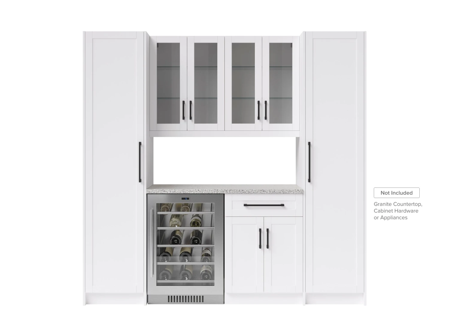 NewAge Products Home Bar Cabinets Home Bar 5 Piece Cabinet Set With Glass Door And Pantry Cabinet -24 Inch 1 NewAge Products Home Bar Cabinets Home Bar 5 Piece Cabinet Set With Glass Door And Pantry Cabinet -24 Inch