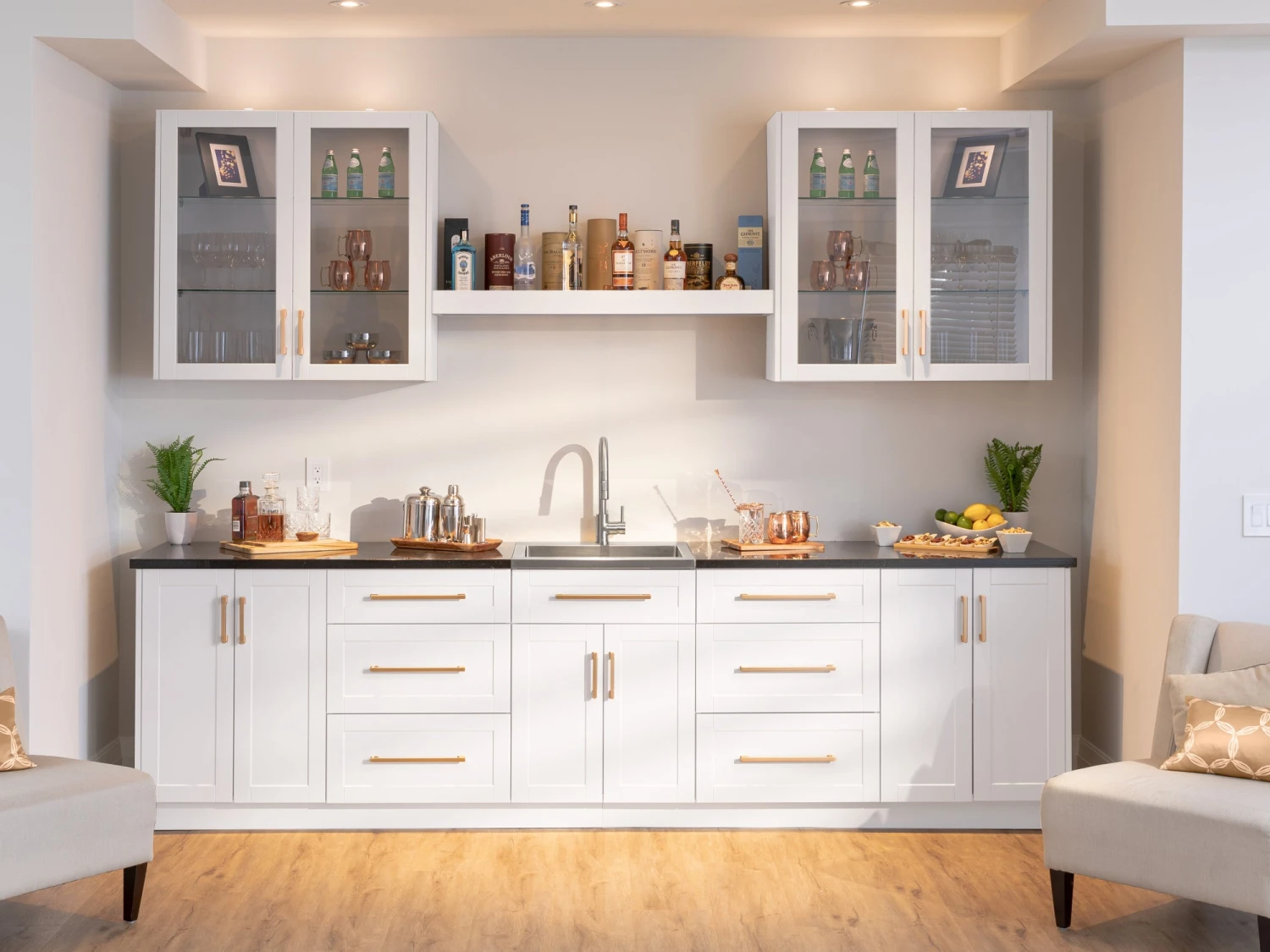 NewAge Products Home Bar 6 Piece Cabinet Set With Glass Door And Shelves - 24 Inch Home Bar Cabinets 5 NewAge Products Home Bar 6 Piece Cabinet Set With Glass Door And Shelves - 24 Inch Home Bar Cabinets