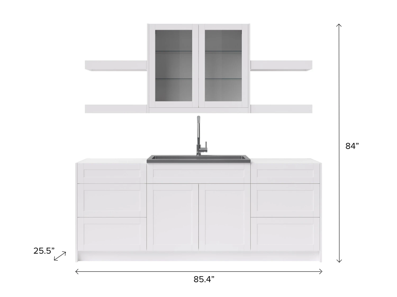 NewAge Products Home Wet Bar 10 Piece Cabinet Set With Drawers, Shelves, 36 In. Sink And Faucet - 24 Inch Home Bar Cabinets 3 NewAge Products Home Wet Bar 10 Piece Cabinet Set With Drawers, Shelves, 36 In. Sink And Faucet - 24 Inch Home Bar Cabinets
